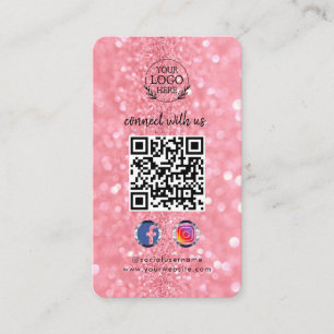 Maak contact met ons Aangepaste sociale media QR Visitekaartje