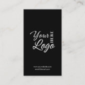 Maak contact met ons Custom Logo Social Media QR C Visitekaartje (Voorkant)