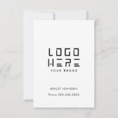 Maak contact met ons Facebook TikTok QR-code Kaart (Achterkant)