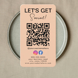 Maak contact met ons Instagram Facebook Logo Qr Co Visitekaartje
