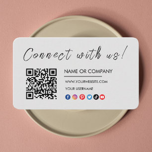 Maak contact met ons Logo Qr Code Social Media Gre Visitekaartje