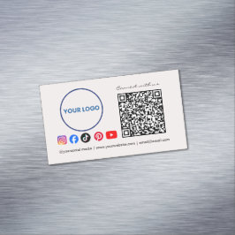 Maak contact met ons Pink Zakelijke QR-code voor s Magnetisch Visitekaartje