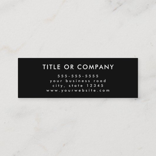 Maak contact met ons QR Code Trendy Social Media L Mini Visitekaartje (Achterkant)