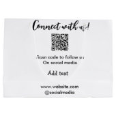 Maak contact met ons scan QR-code voeg website e-m Groot Cadeauzakje (Achterkant)