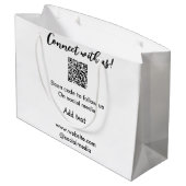 Maak contact met ons scan QR-code voeg website e-m Groot Cadeauzakje (Achterkant Gekanteld)