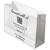 Maak contact met ons scan QR-code voeg website e-m Groot Cadeauzakje (Voorkant Gekanteld)