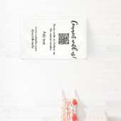 Maak contact met ons scan QR-code voeg website e-m Spandoek (Insitu)
