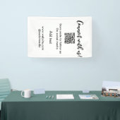 Maak contact met ons scan QR-code voeg website e-m Spandoek (Beurs)
