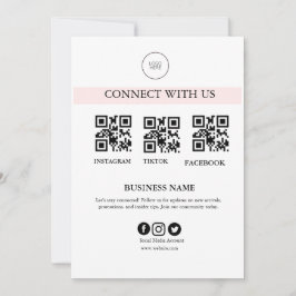 Maak contact met ons Social Media-bord | Bewerkbar