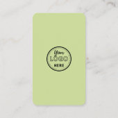 Maak contact met ons Social Media Lime Green QR Co Informatiekaartje (Achterkant)