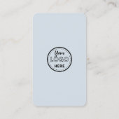 Maak contact met ons Social Media Navy QR Code Visitekaartje (Achterkant)