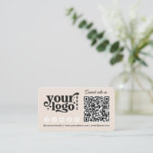 Maak contact met ons Social Media QR Code Business Visitekaartje (Staand voorkant)