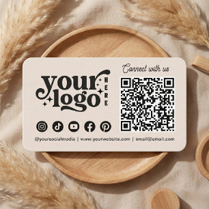 Maak contact met ons Social Media QR Code Business Visitekaartje