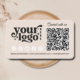 Maak contact met ons Social Media QR Code Business Visitekaartje
