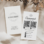 Maak contact met ons Social Media QR Code Company  Visitekaartje