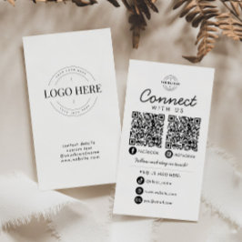 Maak contact met ons Social Media QR Code Company  Visitekaartje