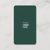 Maak contact met ons | Social Media QR Code Emeral Visitekaartje (Achterkant)