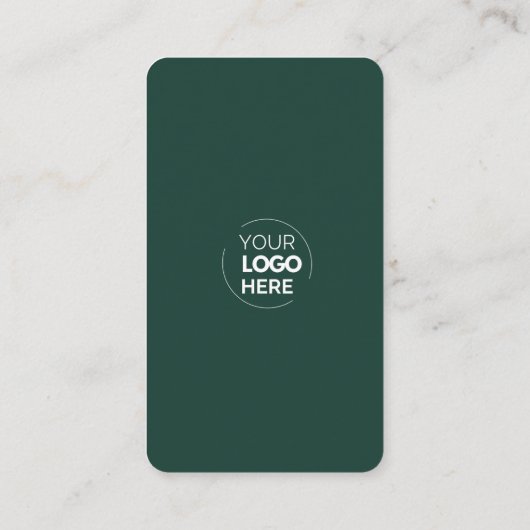 Maak contact met ons | Social Media QR Code Emeral Visitekaartje (Achterkant)