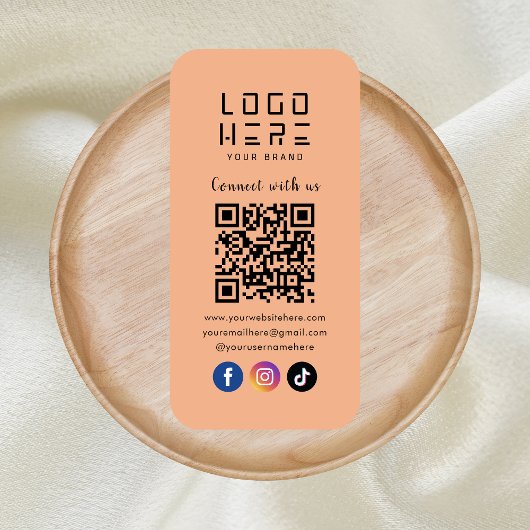 Maak contact met ons Social Media QR Code Soft Sin Visitekaartje