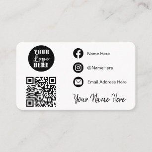 Maak contact met ons Social Media QR Visitekaartje