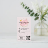Maak contact met ons, sociale media, QR-code make- Visitekaartje (Staand voorkant)