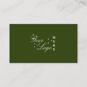 Maak contact met ons via social media green QR Cod Visitekaartje (Achterkant)