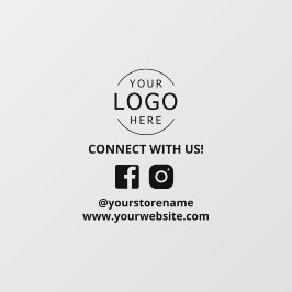 Maak contact met ons via Social Media Marketing Raamsticker