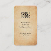 Maak contact met ons Visitekaartje via social medi (Achterkant)