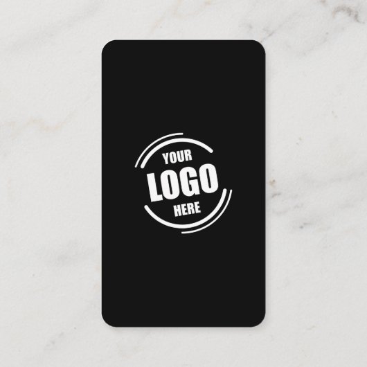 Maak contact met ons Zwart Wit QR Code Social Medi Visitekaartje (Achterkant)