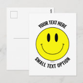 Maak, Creëer je eigen Smilie Smile Briefkaart (Voorkant / Achterkant)