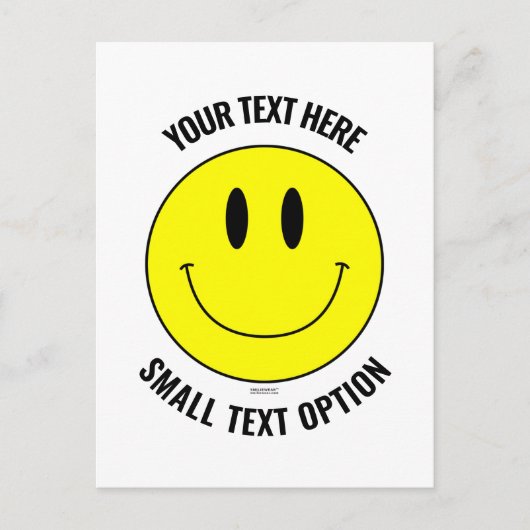 Maak, Creëer je eigen Smilie Smile Briefkaart (Voorkant)