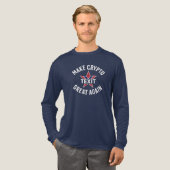 Maak Crypto Great Again Bella + Canvas Tri-blend L Shirt (Voorkant)
