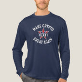 Maak Crypto Great Again Bella + Canvas Tri-blend L Tri-Blend Shirt (Voorkant volledig)