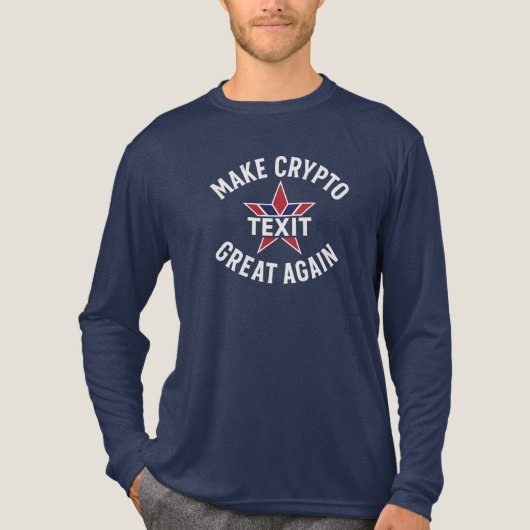 Maak Crypto Great Again Bella + Canvas Tri-blend L Tri-Blend Shirt (Voorkant volledig)