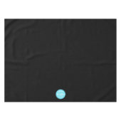 Maak Custom Business Company Logo Trade Show Zwart Tafelkleed (Voorkant (Horizontaal))