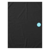 Maak Custom Business Company Logo Trade Show Zwart Tafelkleed (Voorkant)