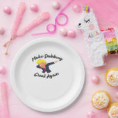 Maak dabbing weer geweldig design klassiek papieren bordje (Feest)