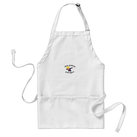 Maak dabbing weer geweldig design klassiek standaard schort (Voorkant)