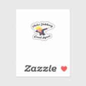 Maak dabbing weer geweldig design klassiek sticker (Vel)