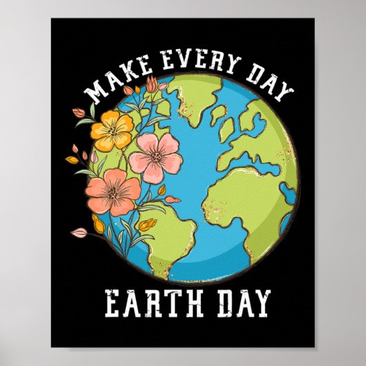 Maak Dagelijkse Aarde Dag Poster (Voorkant)