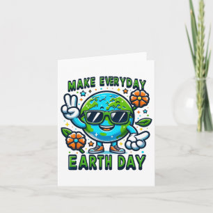 Maak dagelijkse Earth Day Environmental Love Stude Kaart