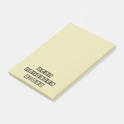Maak dagelijkse telling Inspirerend Typografie Post-it® Notes (Schuin)