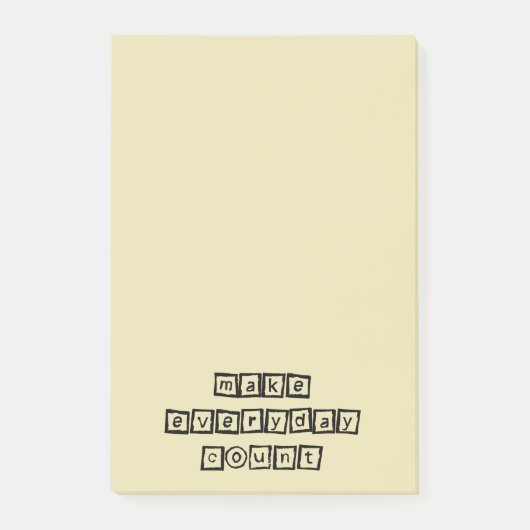 Maak dagelijkse telling Inspirerend Typografie Post-it® Notes (Voorkant)