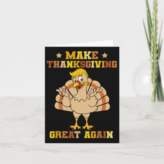Maak Dankzeggings Groter Again Trump Turkije 2024 Kaart (Voorkant)