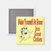 Maak dat je thuis wat kleren strijkt magneet (Voorkant / Achterkant)