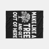Maak dat je wegkomt fleece deken (Voorkant (Horizontaal))