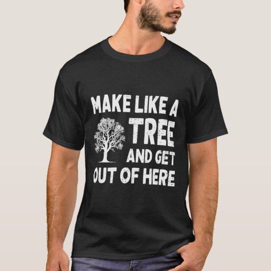 Maak dat je wegkomt t-shirt (Voorkant)