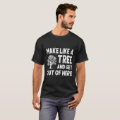 Maak dat je wegkomt t-shirt (Voorkant volledig)