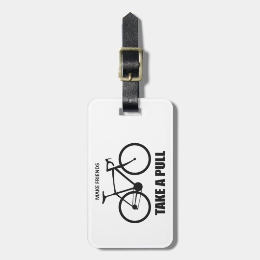 Maak dat vrienden een volledige fiets maken bagagelabel (Voorkant verticaal)