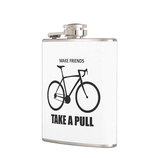 Maak dat vrienden een volledige fiets maken heupfles (Links)